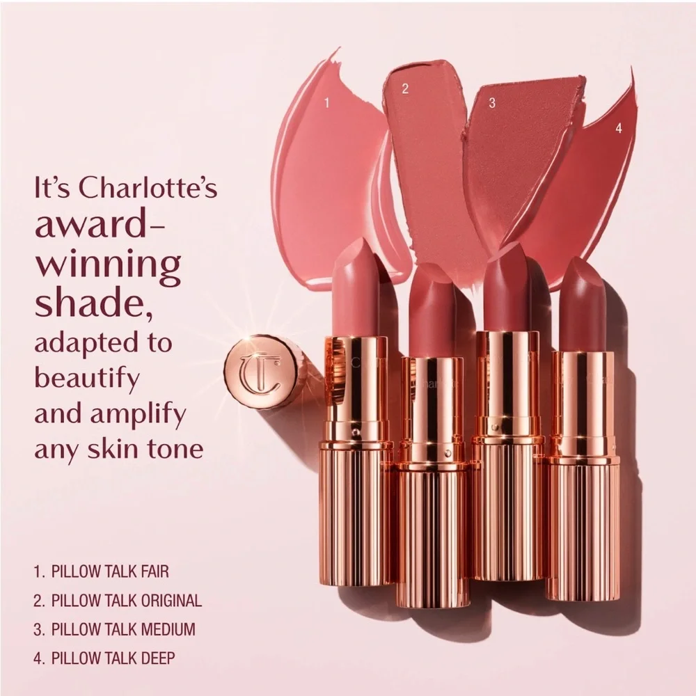 4/$30 Bundle💫Charlotte Tilbury Matte Revolution Lipstick Pillow Talk Medium Mini